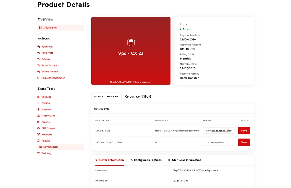 DNS العكسي للسحابة