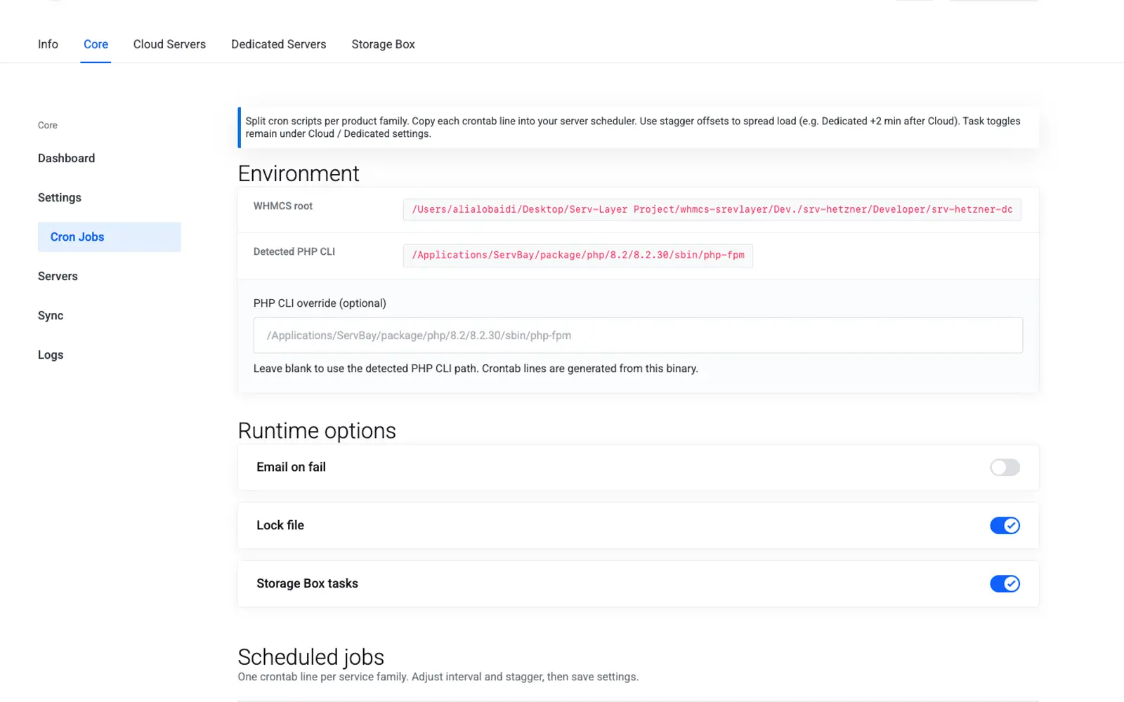 Cron jobs overview